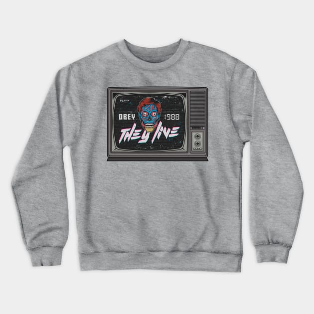 they live Crewneck Sweatshirt by Playground